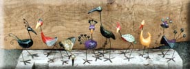 silly birdies sculptures