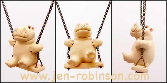 collier hippopotame