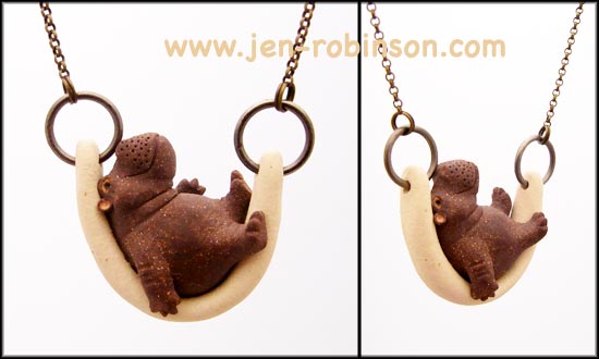 collier hippopotame