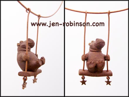 collier hippopotame