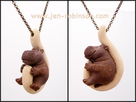 collier hippopotame