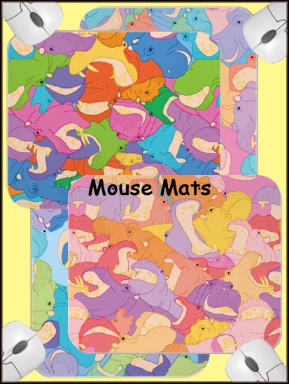 tapis de souris hippopotames