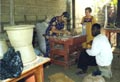 Tournage des éléments de tabouret